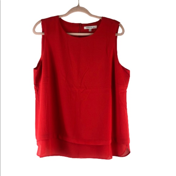 Rose+Olive XL orange blouse sleeveless - Picture 1 of 5